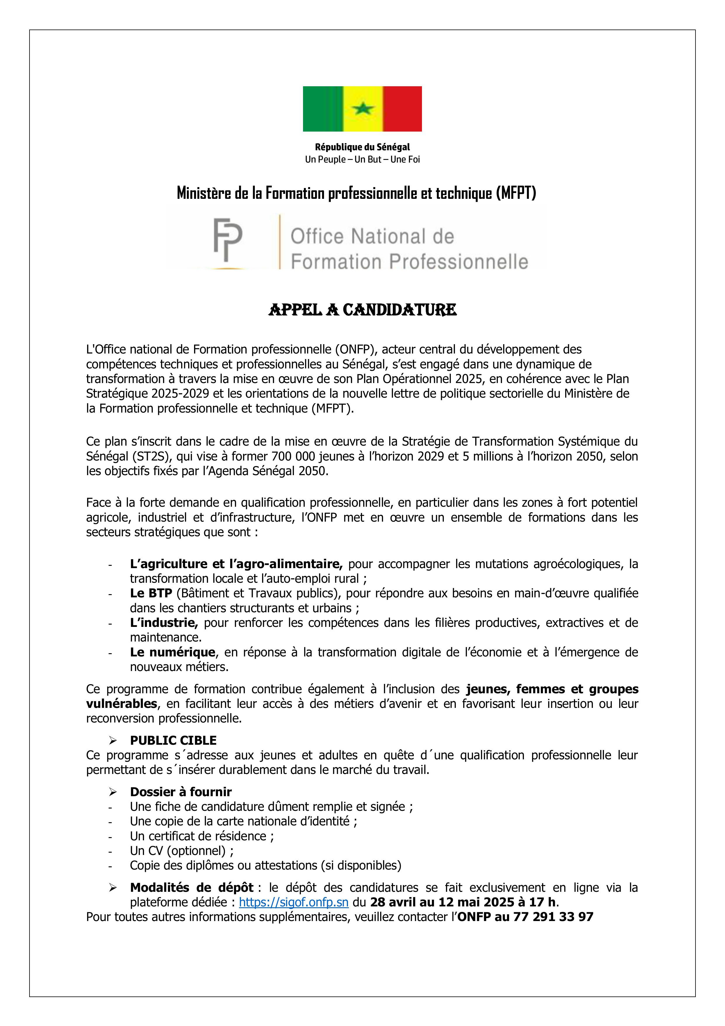 Offres de formation 2025